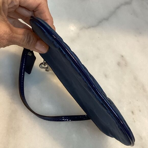Coach Signature Logo Medallion Wristlet Clutch - Picture 8 of 13